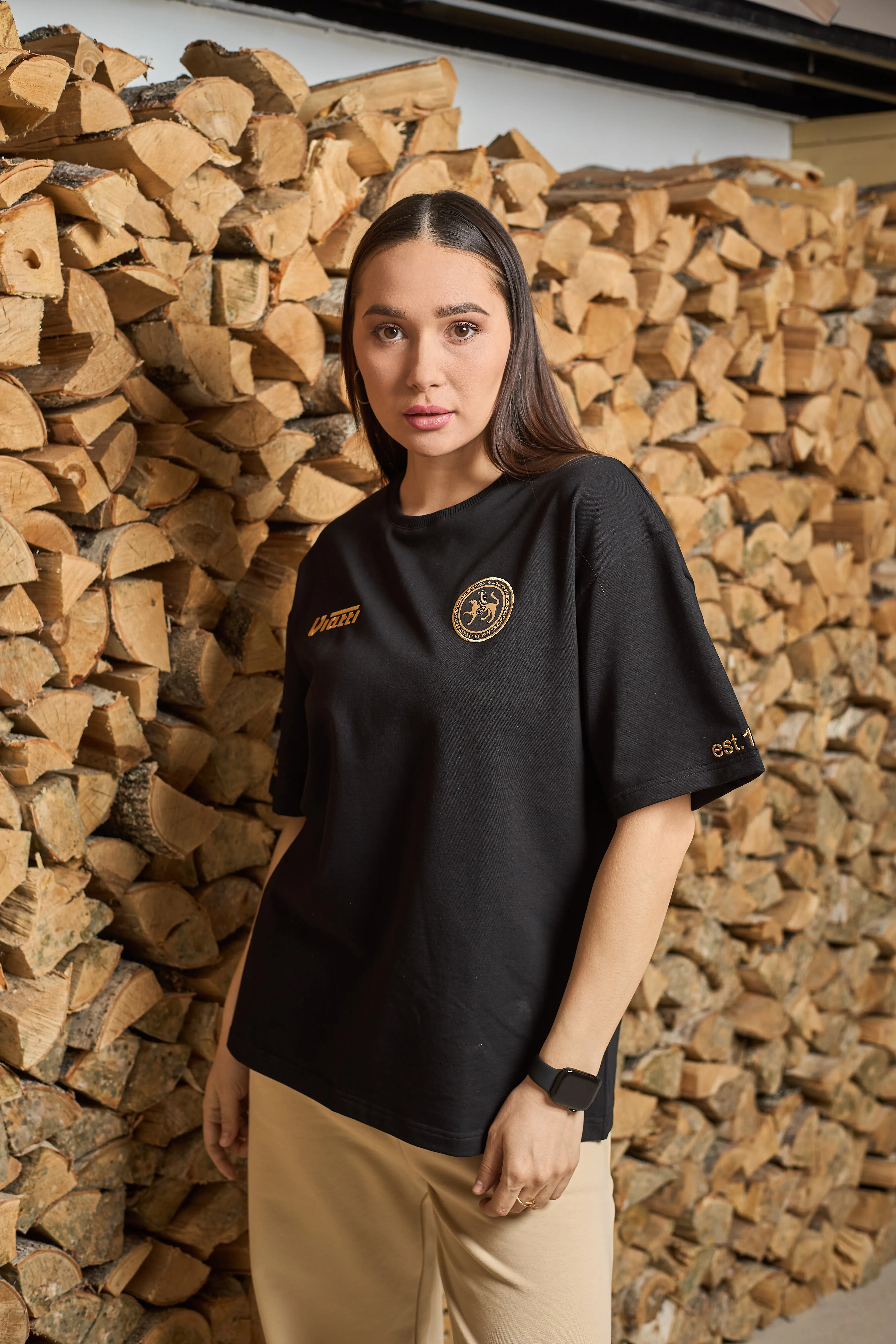 Футболка KAMA TYRES черная женская